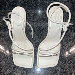 White Louis Vuitton Heels